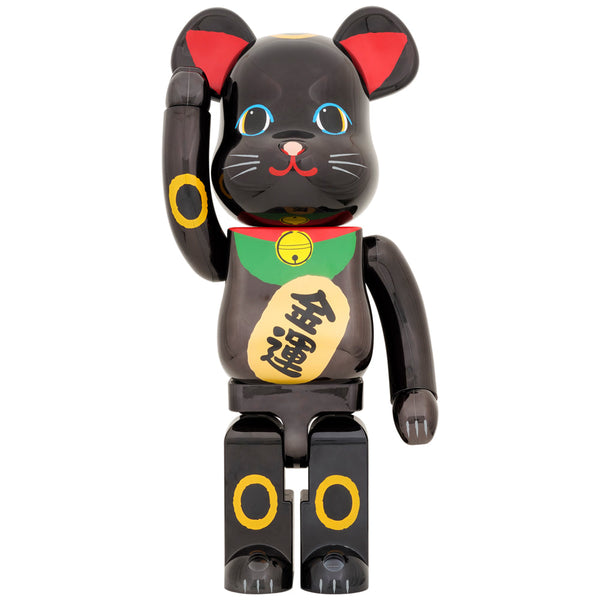 BE@RBRICK 招き猫 黒×黄 100％ & 400％