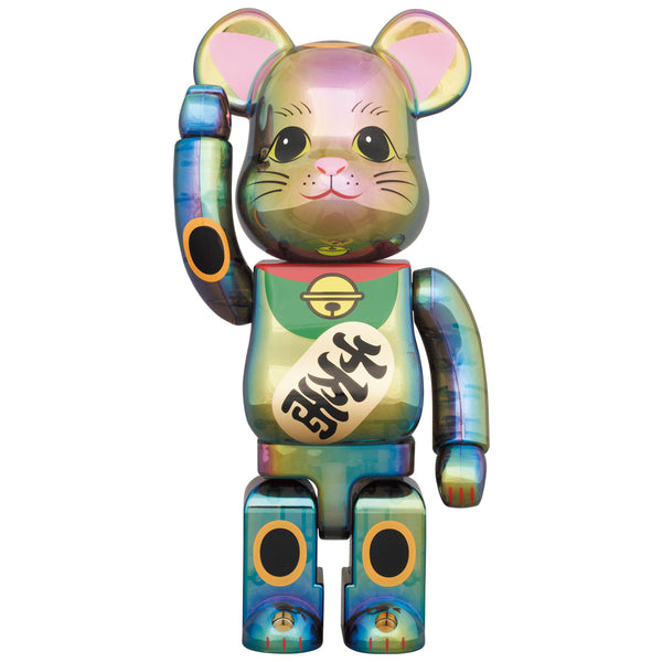 BE@RBRICK - 【新品未開封】BE@RBRICK 招き猫 桃色透明メッキ