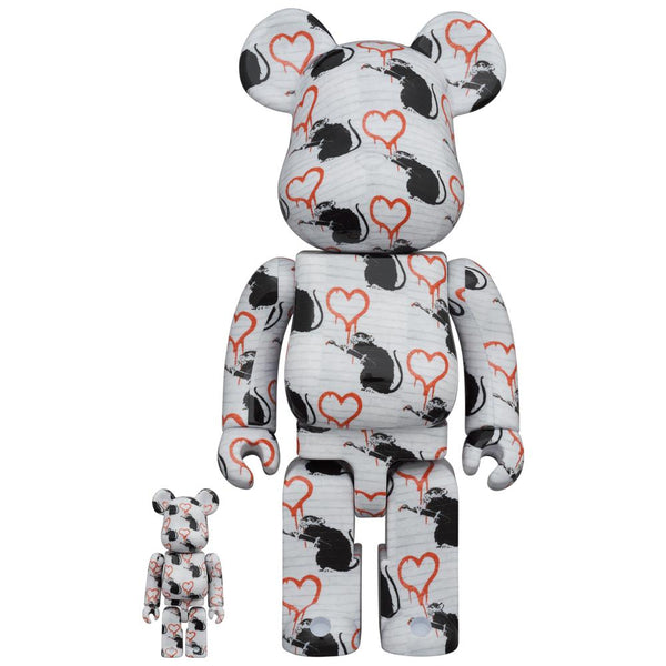 BE@RBRICK BANKSY FLOWER BOMBER 100%&400% www.krzysztofbialy.com