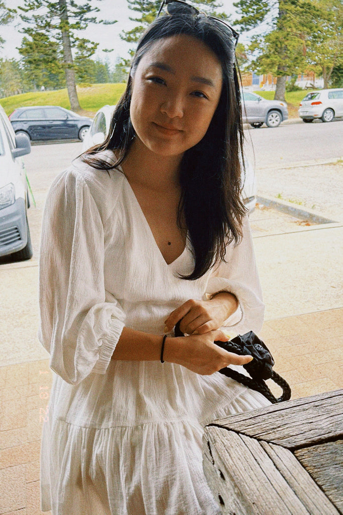 A Chat With Julia Kim - Asian Soup Podcast - Amelia Dress Ivory 
