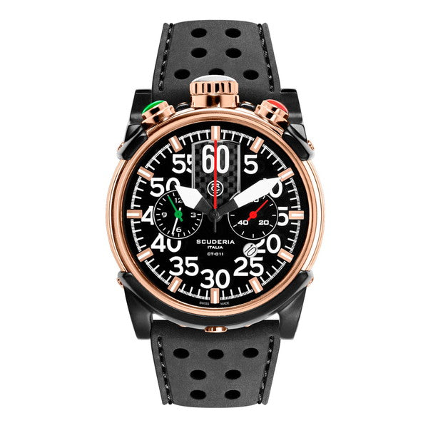 スクーデリア QZ CS10103 サトゥルノ クロノグラフ メンズ腕時計