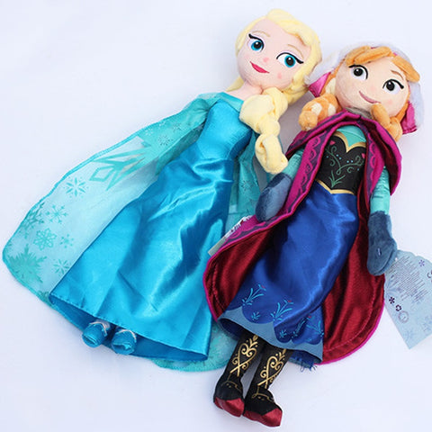 elsa and anna plush dolls