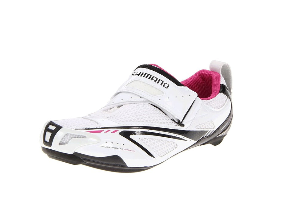 Shimano Women's Triathlon Shoes SH-WT60 White/Pink — Playtri