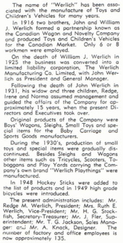 Canadian Wagon and Novelty Company; Werlich Play Things