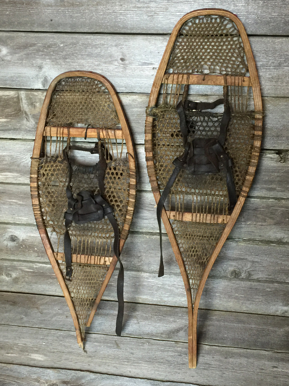 Antique Native American Snowshoes With Pom Poms Vintagewinter