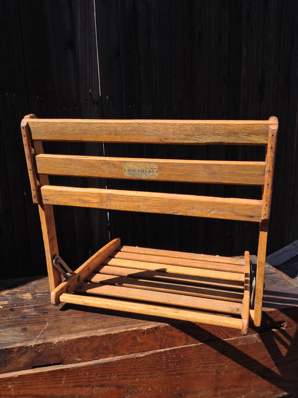 Canoe Fishing or Stadium Backrest Chair by Take Along ...