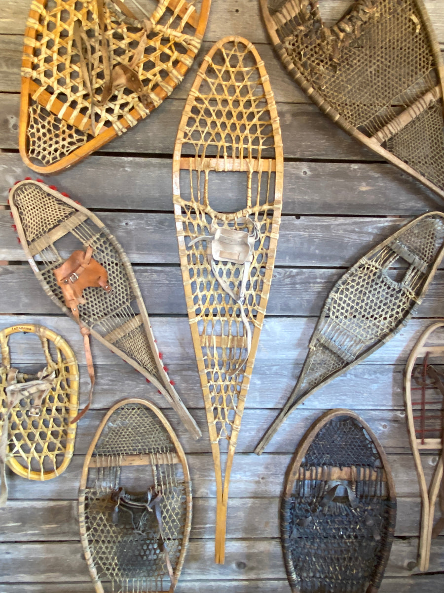 old fashioned snow shoes