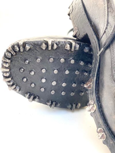 Vintage Swiss WWII Mountain Boots - Tricouni, Hobnail - VintageWinter