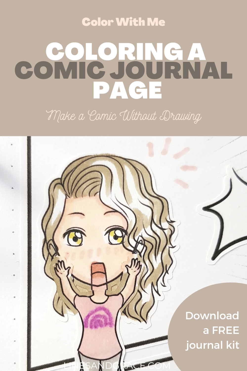 Coloring a Comic Journal Page | Make a Comic Without Drawing