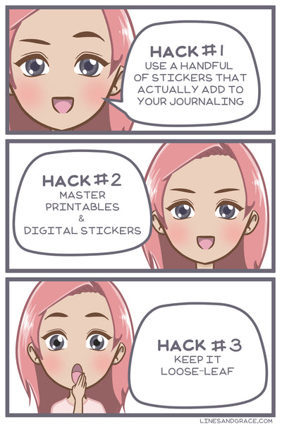 Manga of the 3 Journaling Hacks that get you unstuck