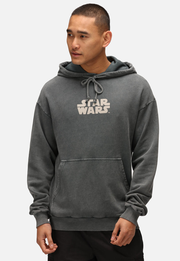 Star Wars Graphic Logo Print Black Womens Hooded Sweatshirt – Recovered  Clothing