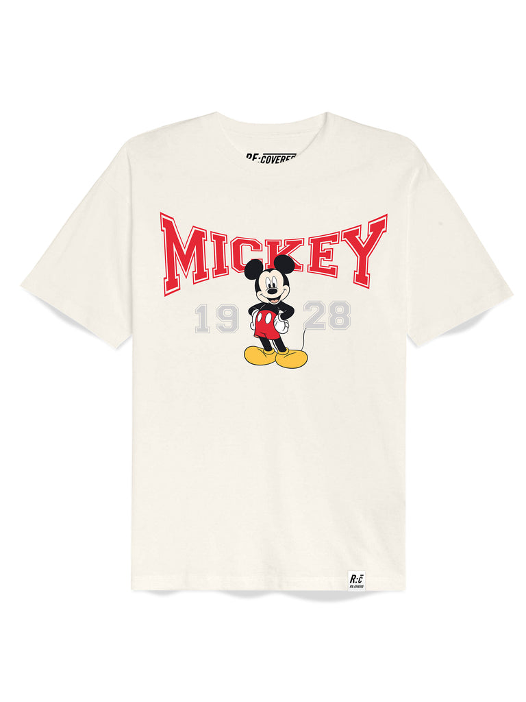 Disney Mickey Mouse Hug Ecru Fitted Womens T-Shirt – Recovered