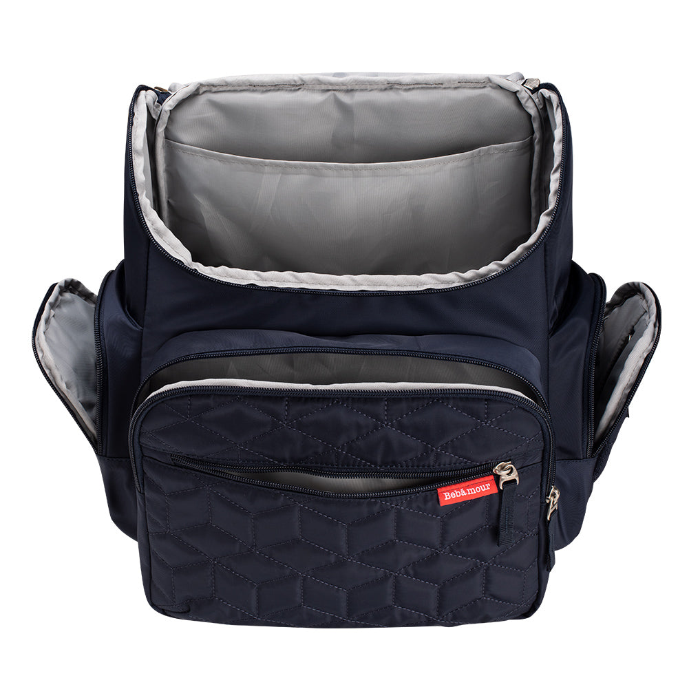 Bebamour Diaper Bag Backpack with Diaper Mat Waterproof Changing Bag f