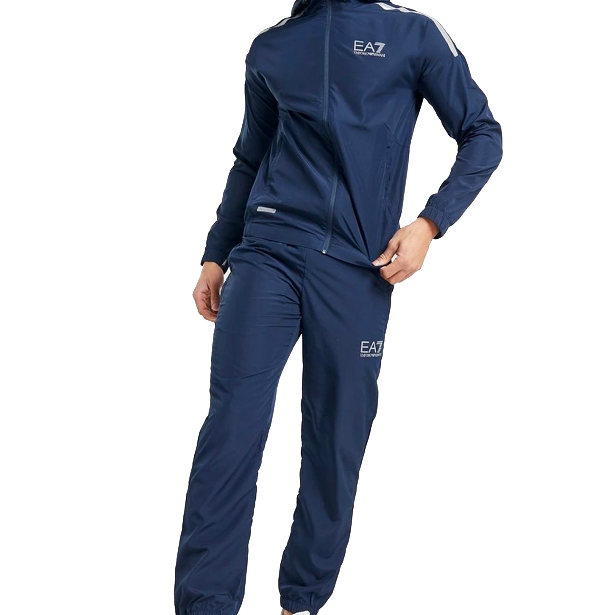 ea7 tracksuit navy