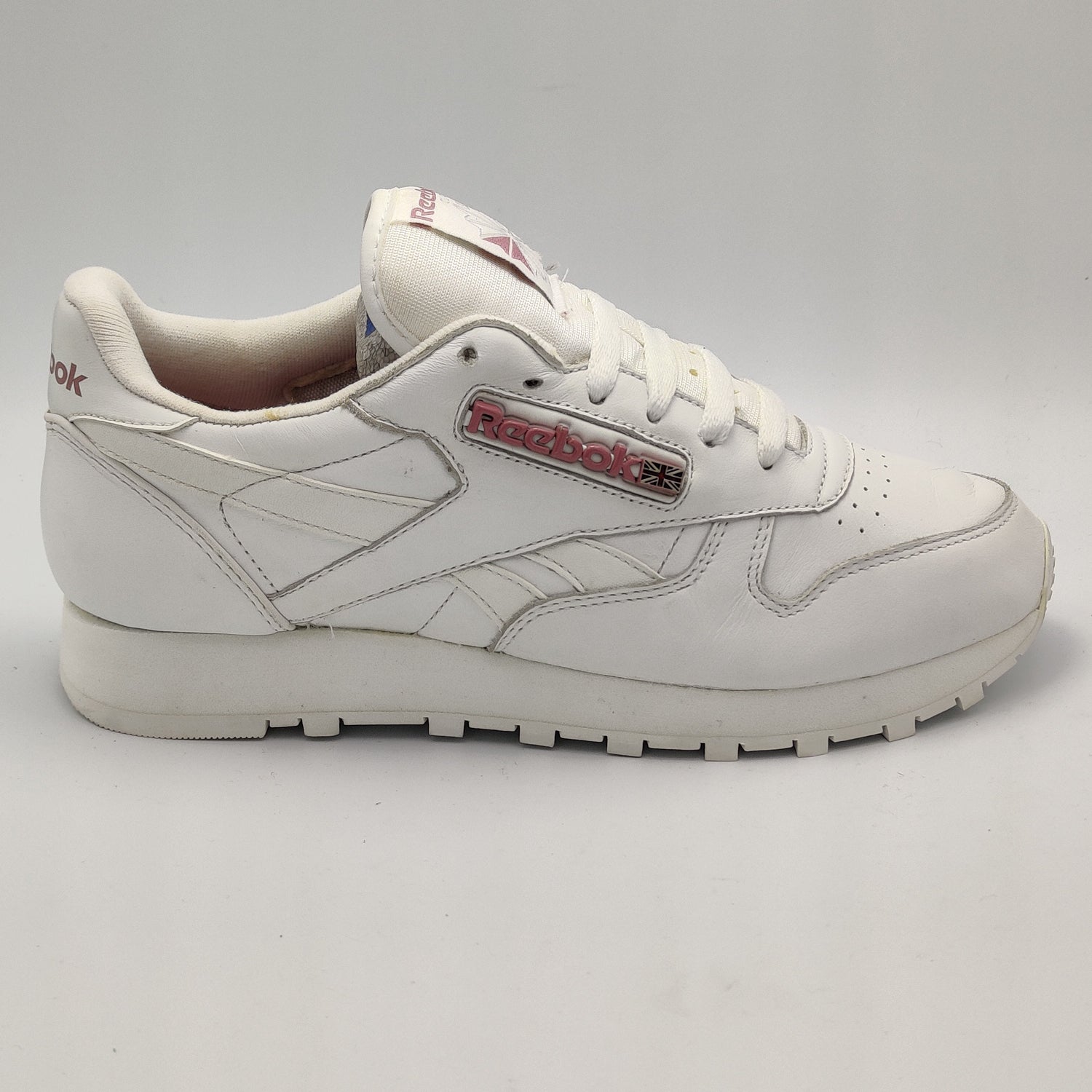 reebok classic leather pink retro trainers