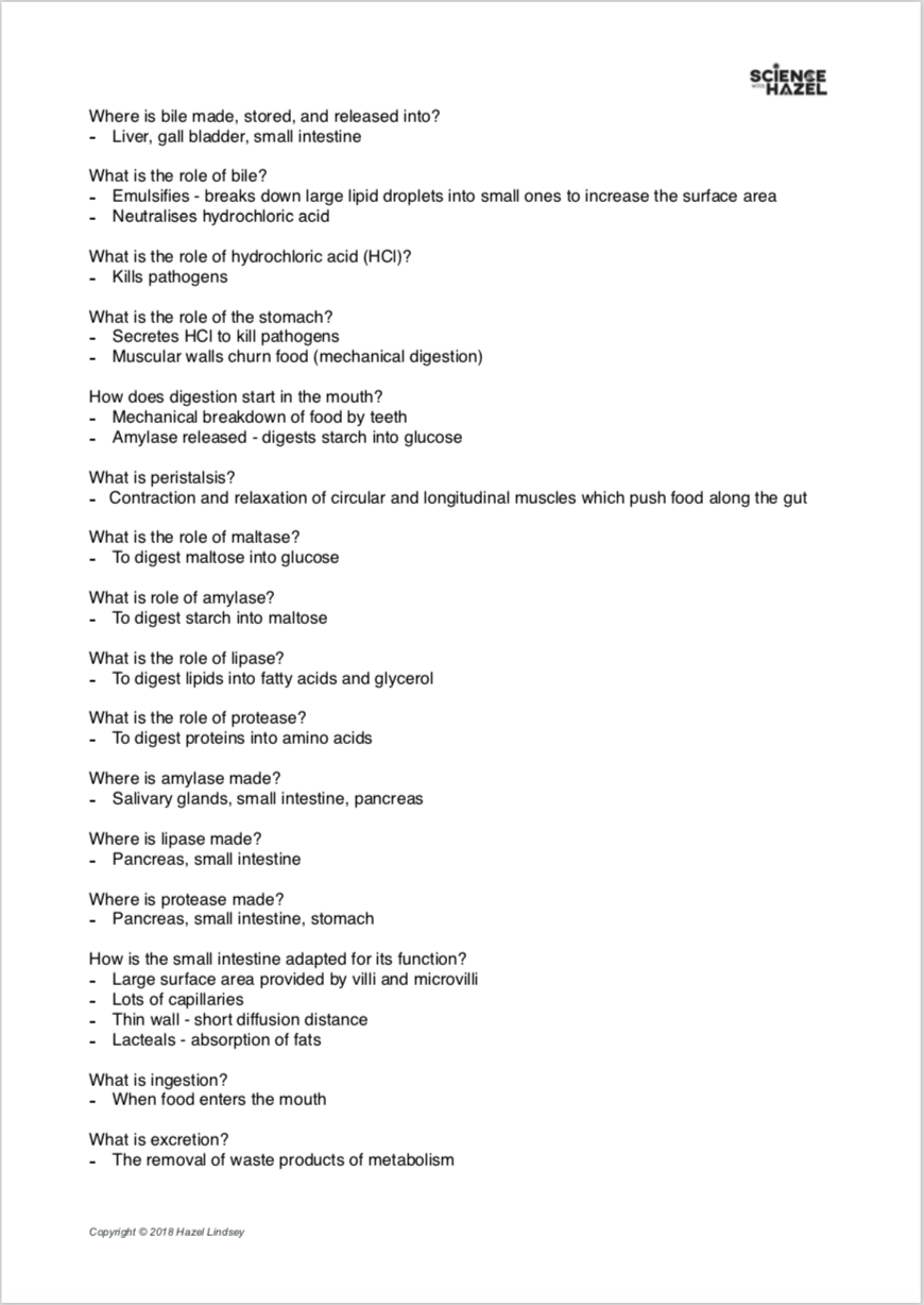 edexcel gcse (9 1) science homework answers biology