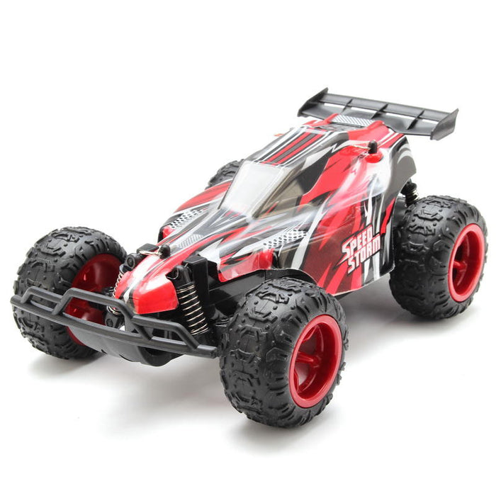 red and blue remote control car