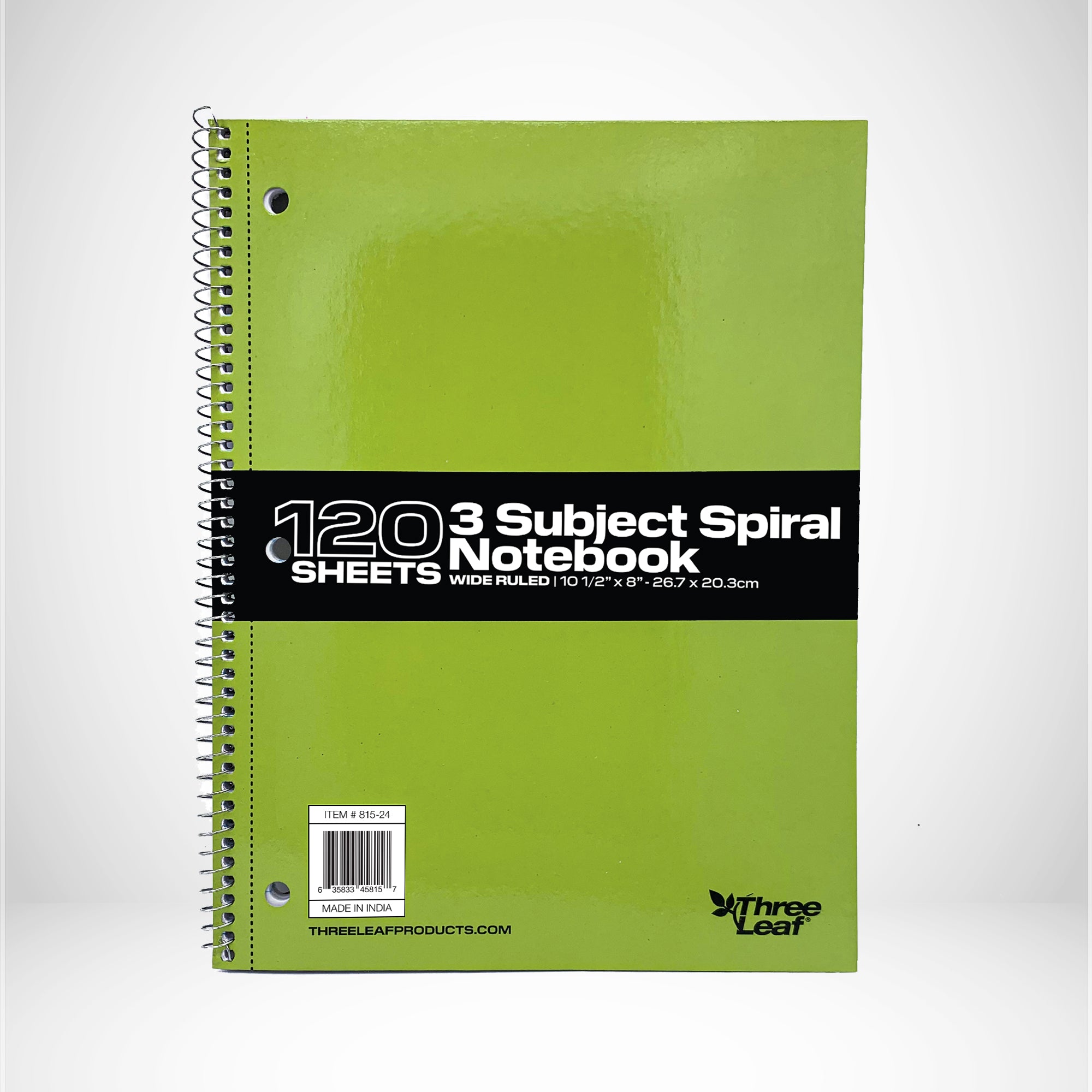 120 CT. 10 1/2 x 8 1/2  SPIRAL NOTEBOOKS WR