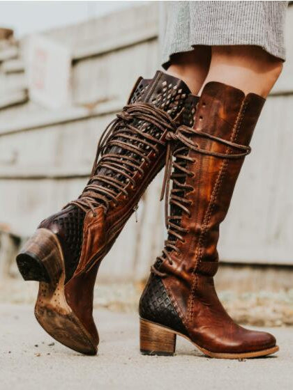 knee high boho boots