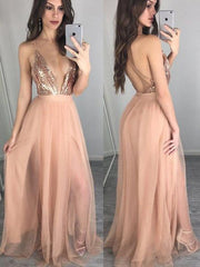 sequin top dress long