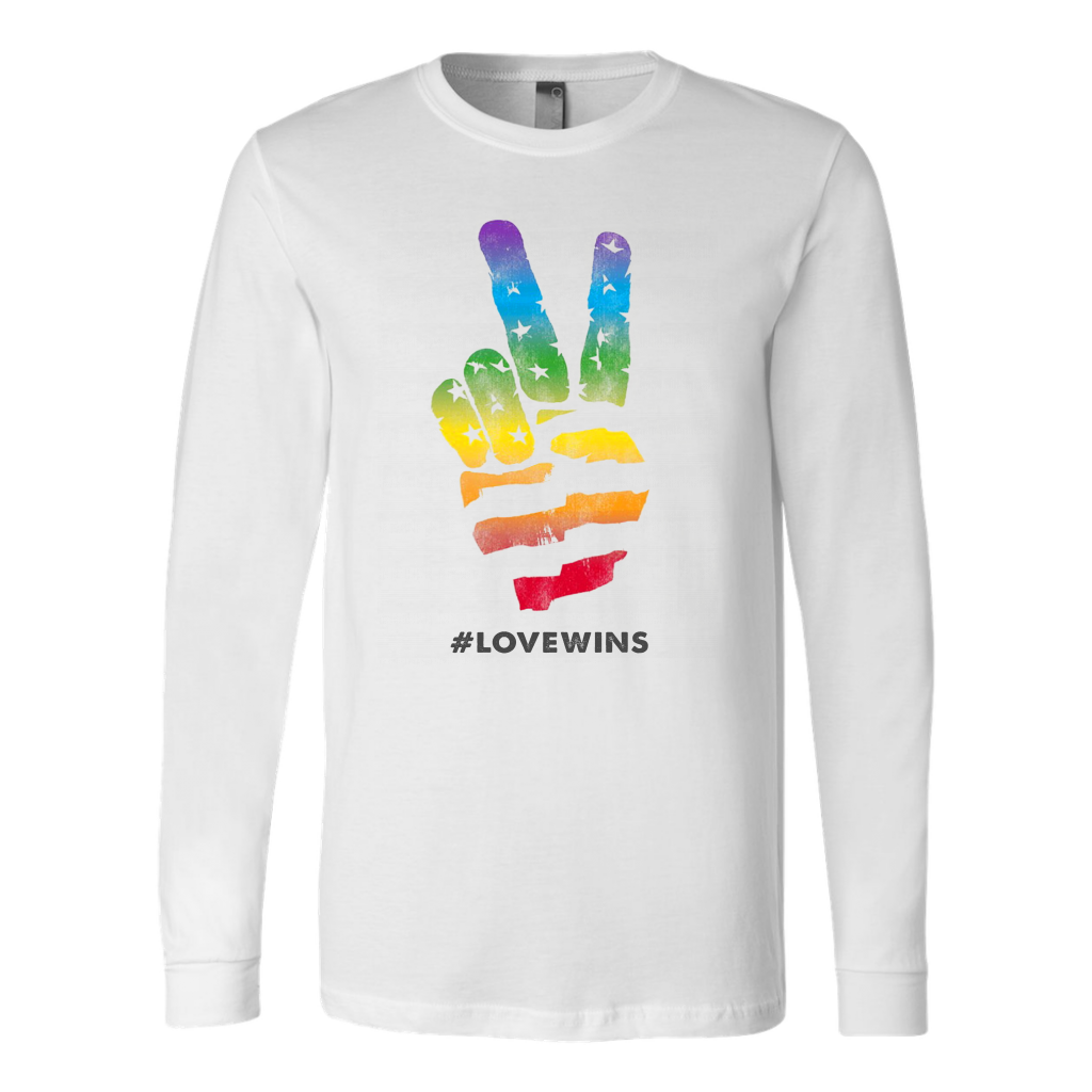 Love Wins Peace Sign Hand Shirts, Gay Pride Shirts, LGBT Shirts - Dashing  Tee