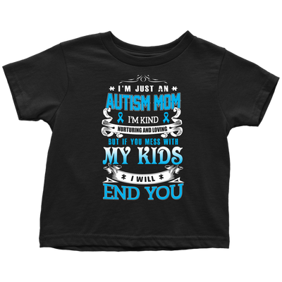 I'm Just An Autism Mom Shirts, Autism Shirts - Dashing Tee