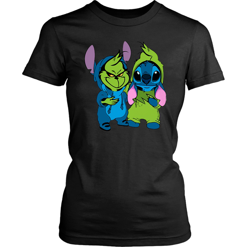 Baby Grinch and Stitch Shirt, Christmas Shirt - Dashing Tee