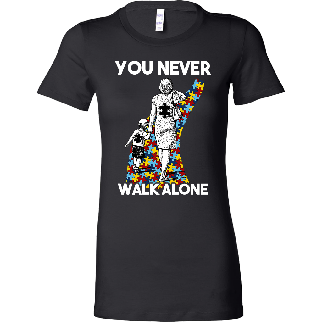 You Never Walk Alone Shirts Autism Shirts Dashing Tee