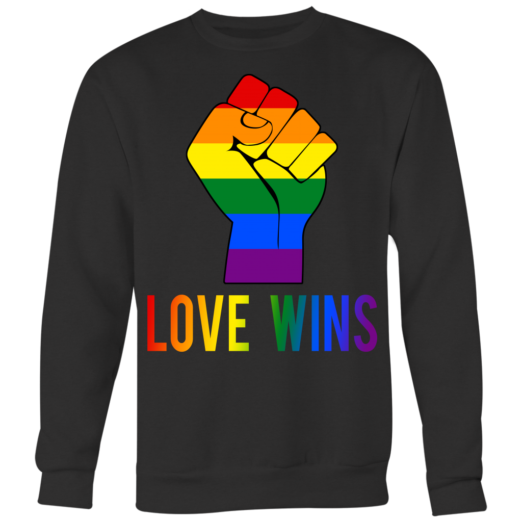 Love Wins Closed Fist Shirt, LGBT Shirt, Gay Pride Shirt - Dashing Tee