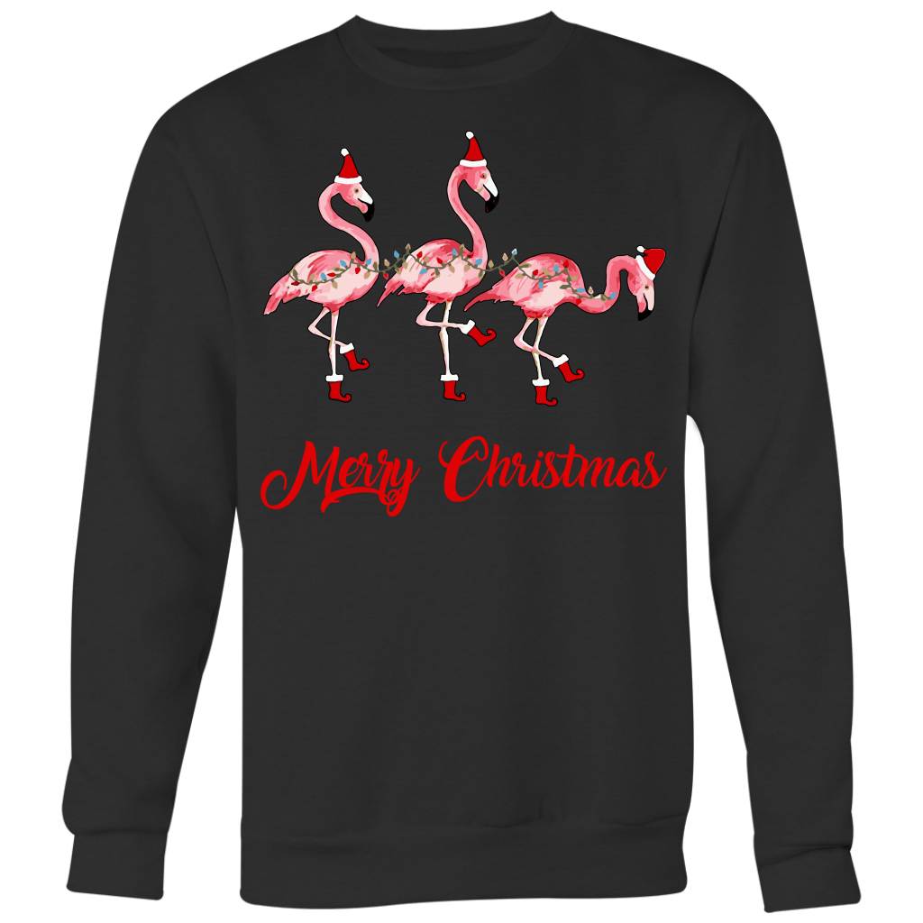 flamingo christmas sweatshirt