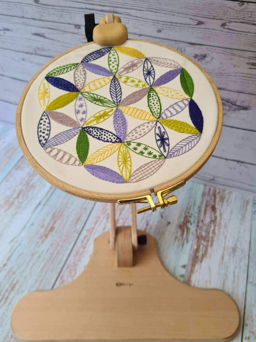 Nurge Adjustable Embroidery Table Stand, Cross Stitch Hoop Stand for Lap or  Table Top Cross Stitch or Tapestry , Embroidery Hoop Holder. Hand Polished