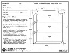 MOAB van mattress template