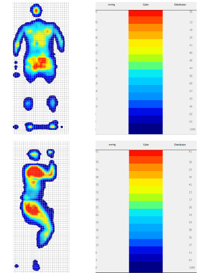 Mattress Pressure Mapping, Matrix Based Tactile Force Sensor, Human Body  Interface Pressure Mapping, Body Pressure Map