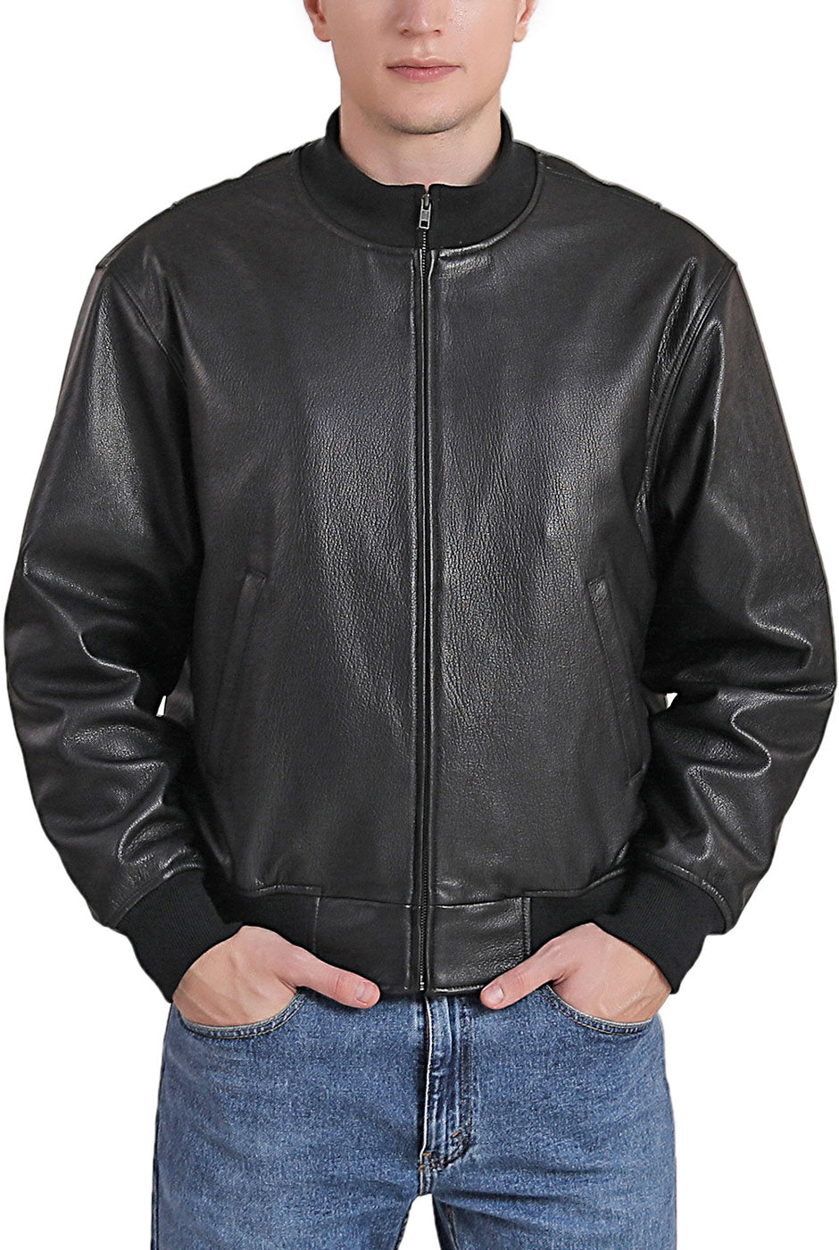 Landing Leathers Men Wwii Leather Tanker Jacket 