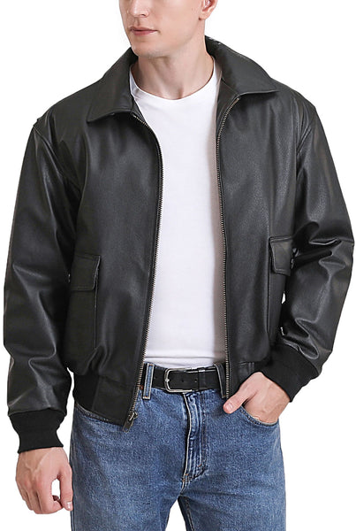 Landing Leathers Men's G2 Leather Flight Bomber Jacket (G-2)