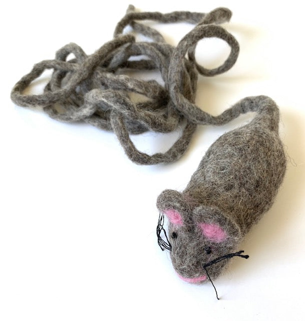 wool mouse cat toy