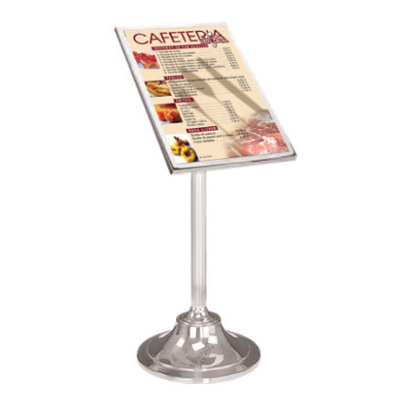 Metal Enclosed Bulletin Menu Board Pedestal Menu Holder 4x(8.5×11) Inch  Black with Gray Pattern Floor Standing – Displays Outlet – Online Display  Signs Retailer