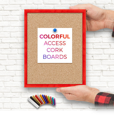 Colorful Metal Framed 10x10 Cork Bulletin Boards 50+ Sizes 12+