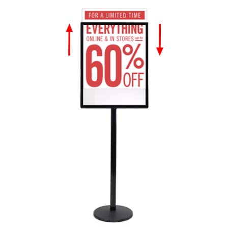 Super Large Format 48x72 Poster Stand Display 2-Sided Sign Holder –  Displays4Sale