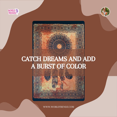 Orange Dreamcatcher Tapestry- Poster Size