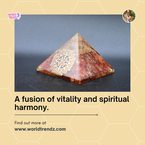 Carnelian Yantra Orgone Pyramid