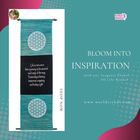Seagrass Flower Of Life Inspirational Banner