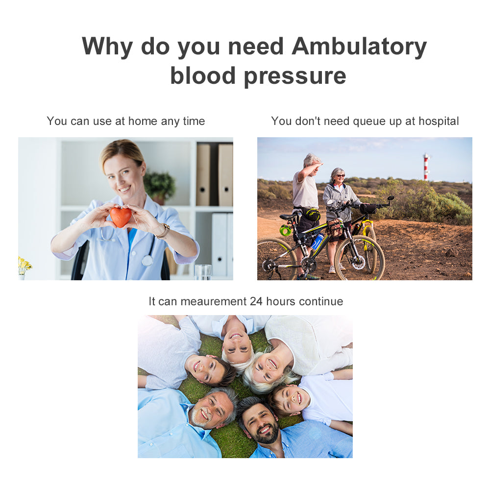 Ambulatory blood pressure monitor with PC software for 24h continuous  monitoring with 3 Cuffs