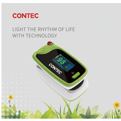 CMS50-Pro Fingeritip Pulse Rate Oximeter Blood Oxygen Green CONTEC Spo