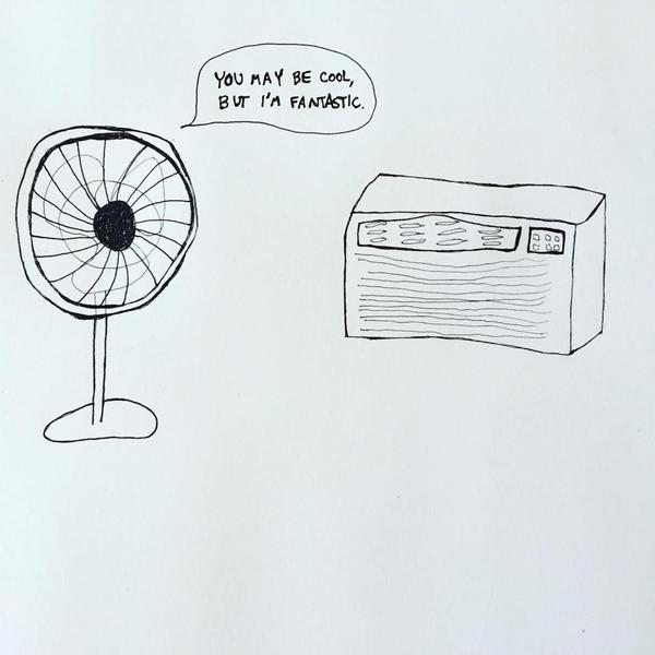 Sketch of a fan