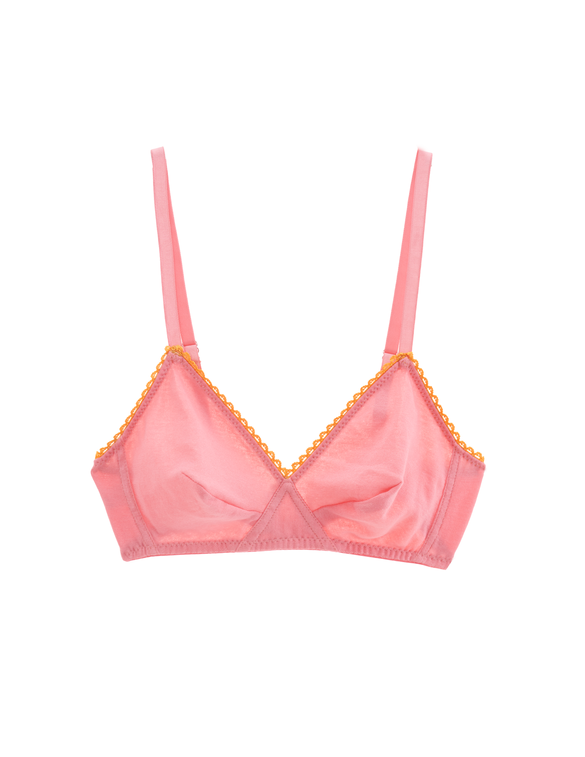 Ezra linen bra top in pink - Asceno