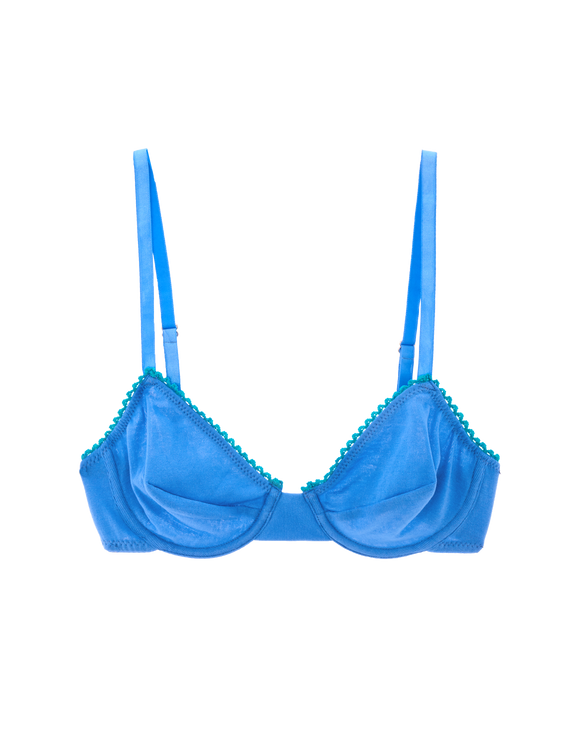 Tatiana's Threads Baby Blue Lace Bralette - Big Cup Little Cup