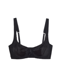 black silk underwire bra by Araks