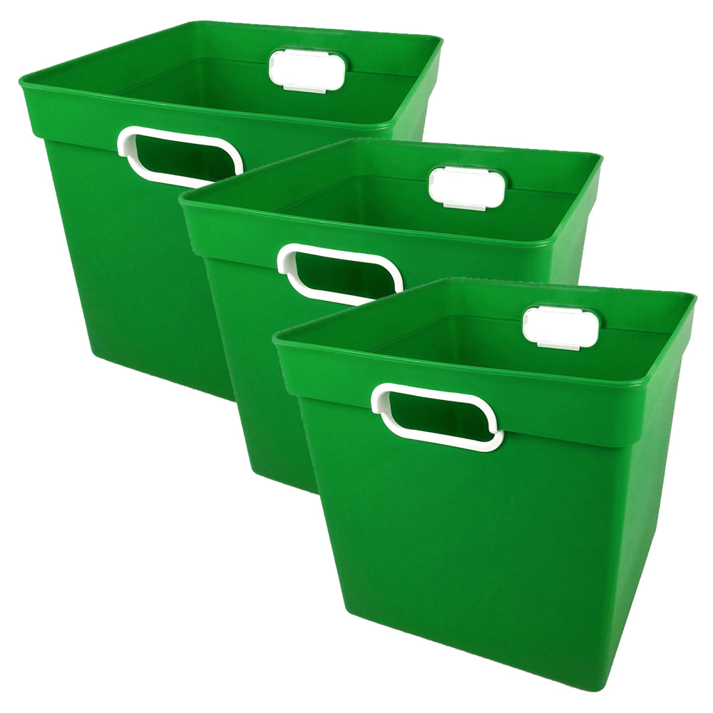 Image of Romanoff Products Cube Bin - Green - 3 Pack