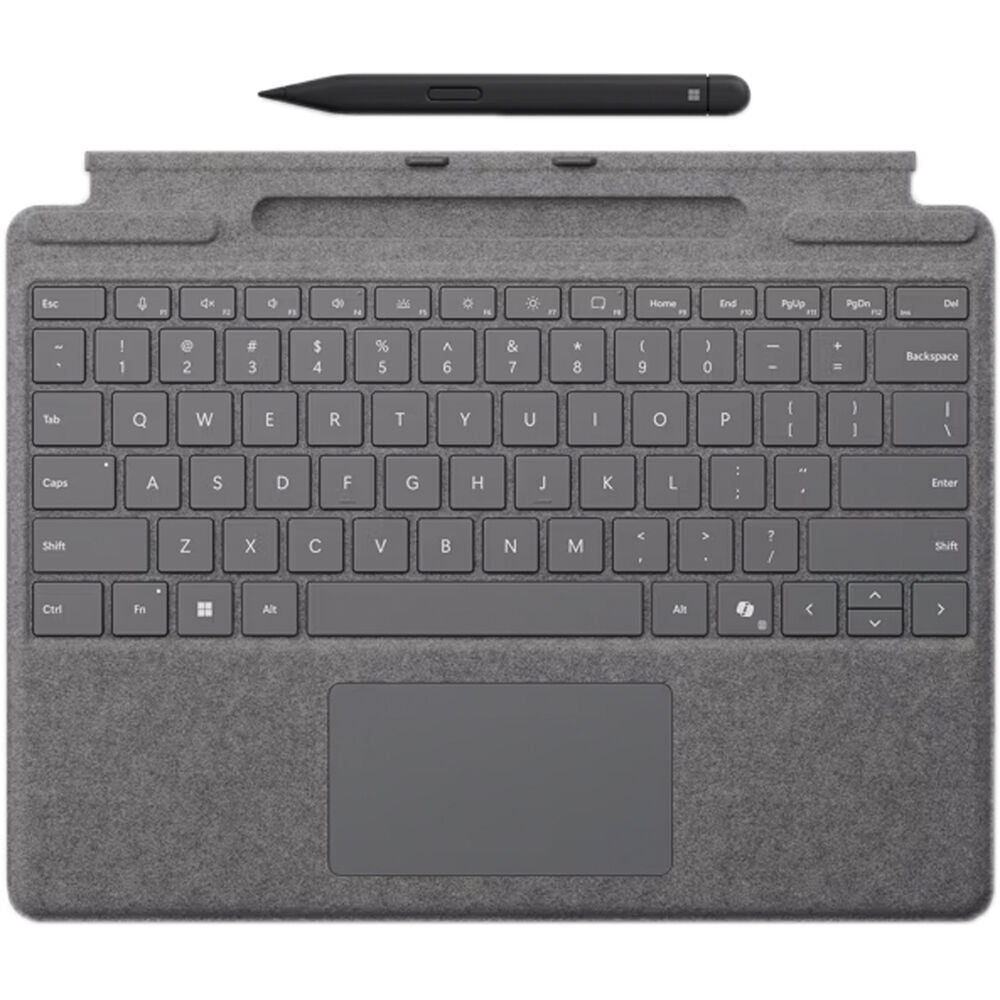 Microsoft Surface Pro Keyboard Copilot with Slim Pen - Platinum - Bilingual